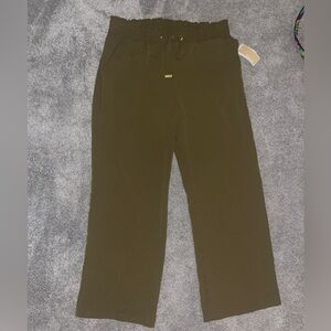 Michael Kors Olive Green Wide Leg Trouser